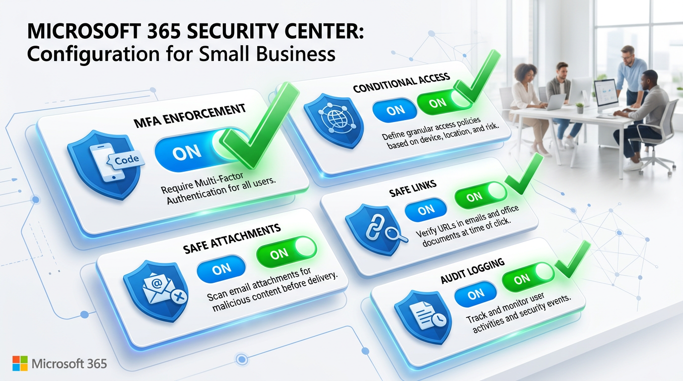 9 Microsoft 365 Security Settings Most Small Businesses Never Turn On